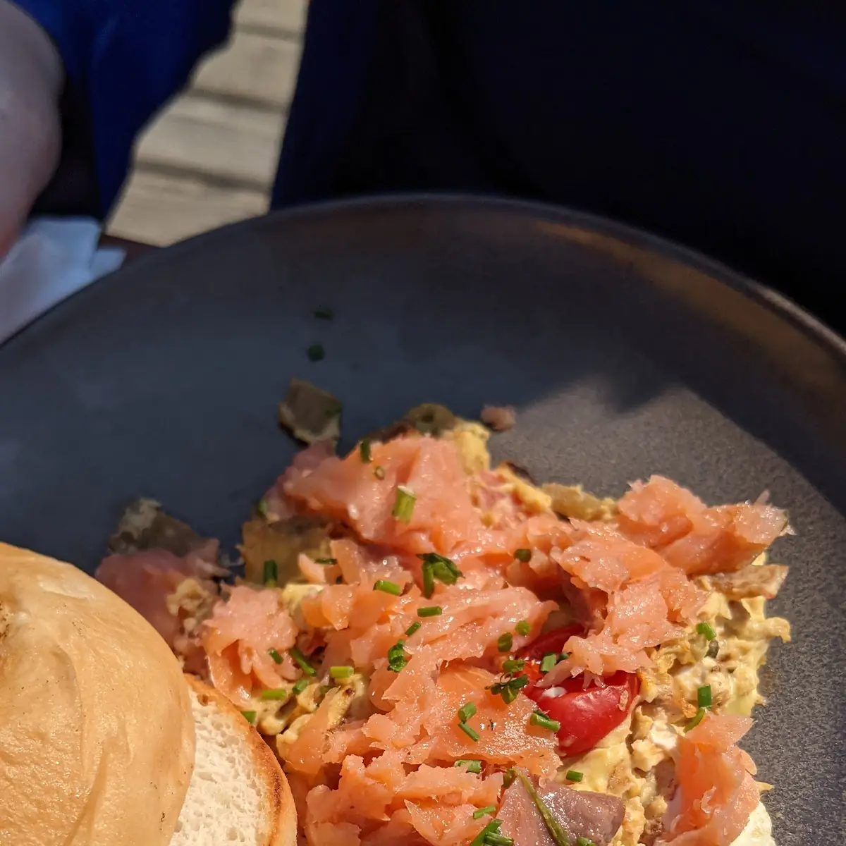 Smoked Salmon Scramble