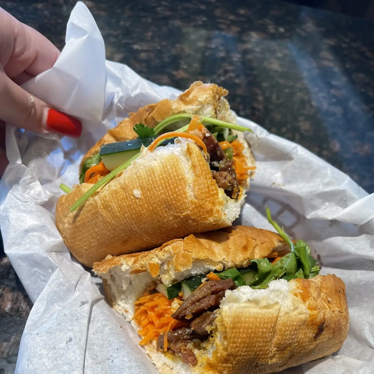 Sandwich w Vietnamese Beef Stew