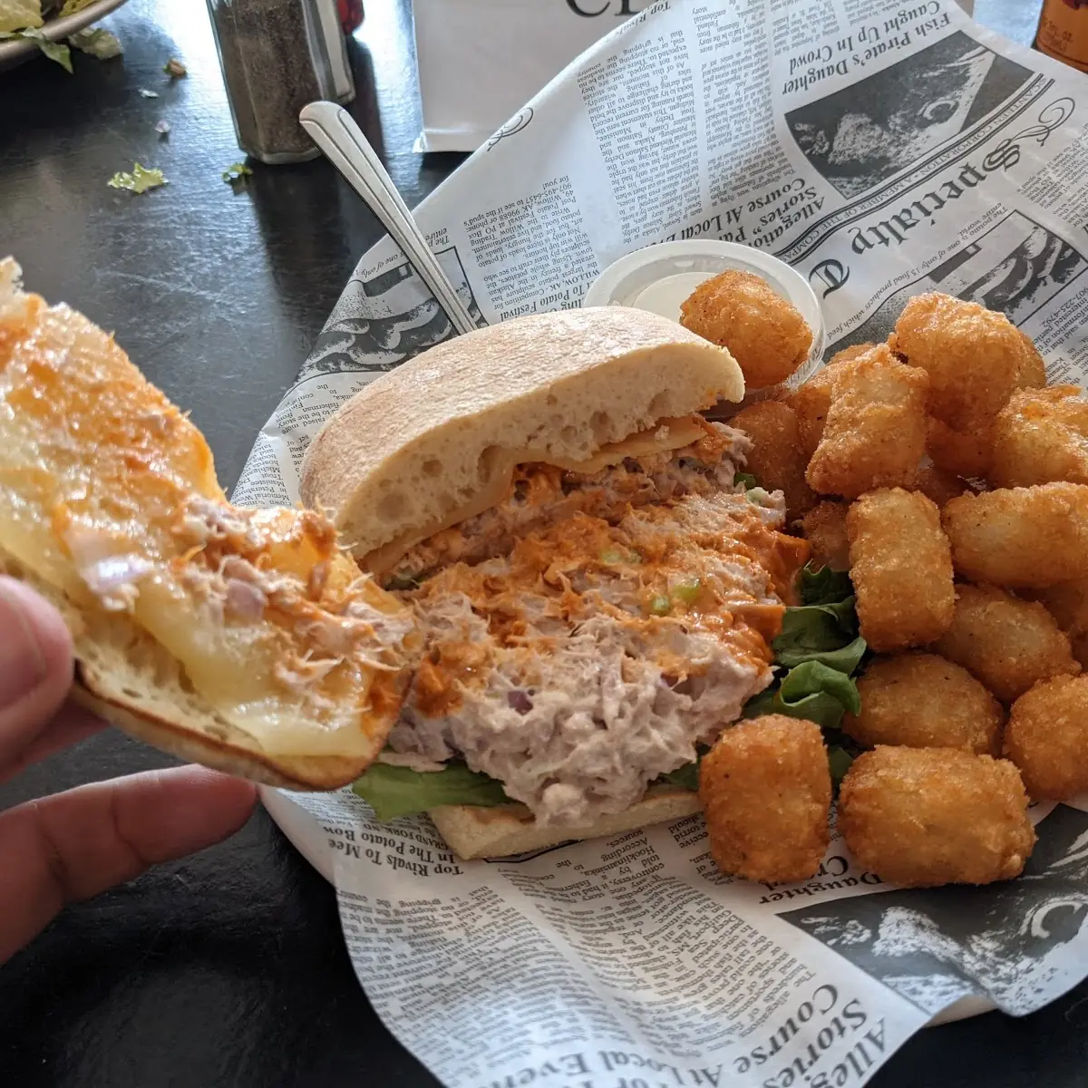 Buffalo Tuna Salad Sandwich