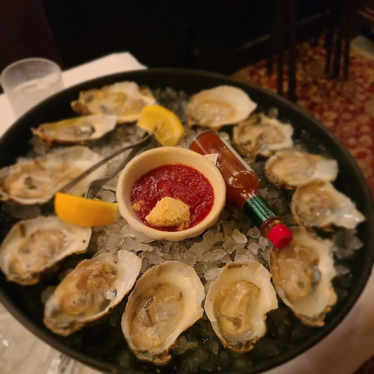 Regionally Selected Raw Oysters on the Half Shell