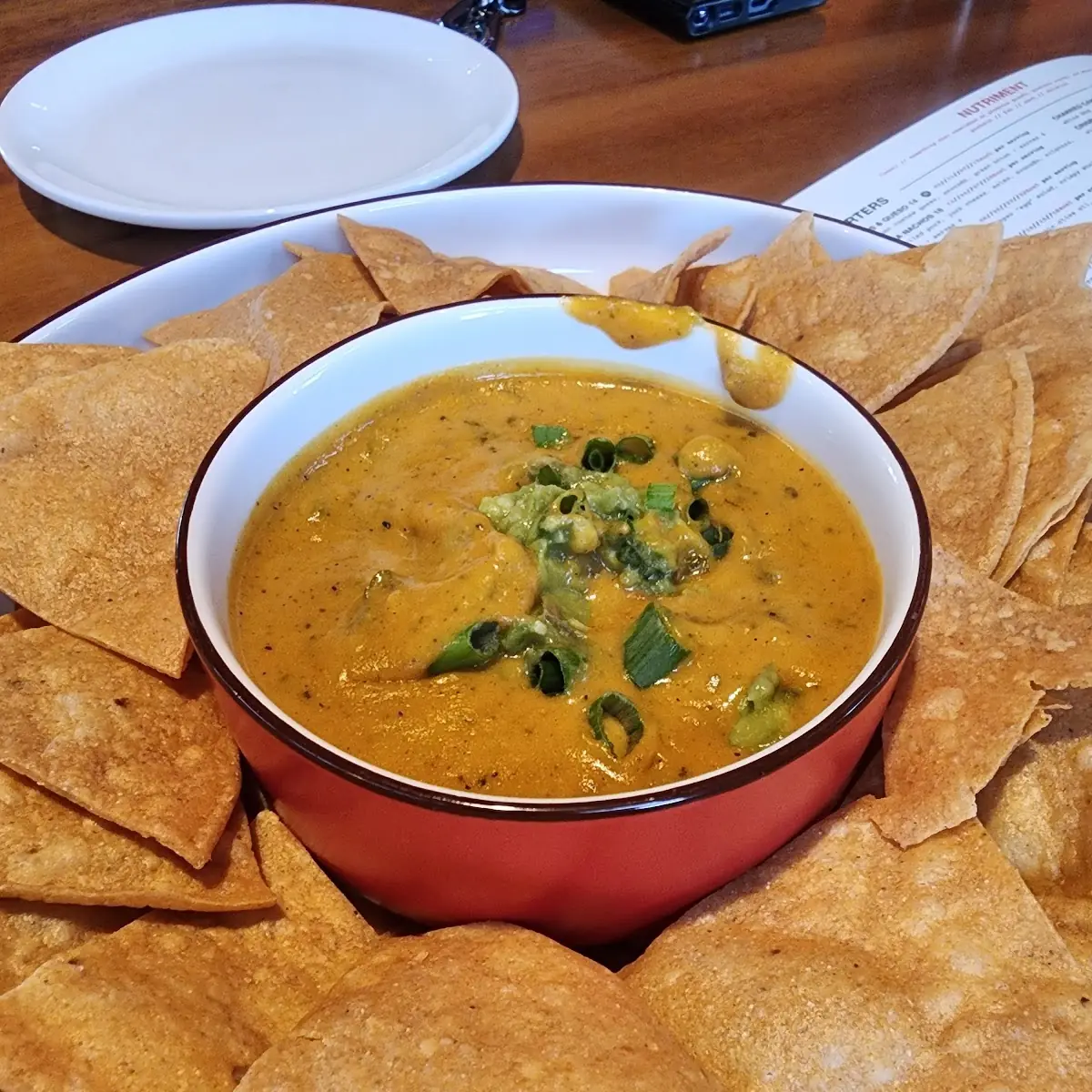 Chips and Green Chile Queso