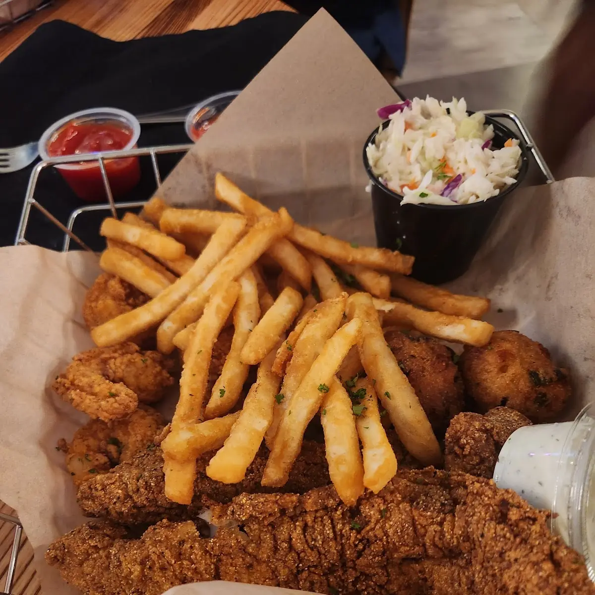 Fish and Shrimp Basket