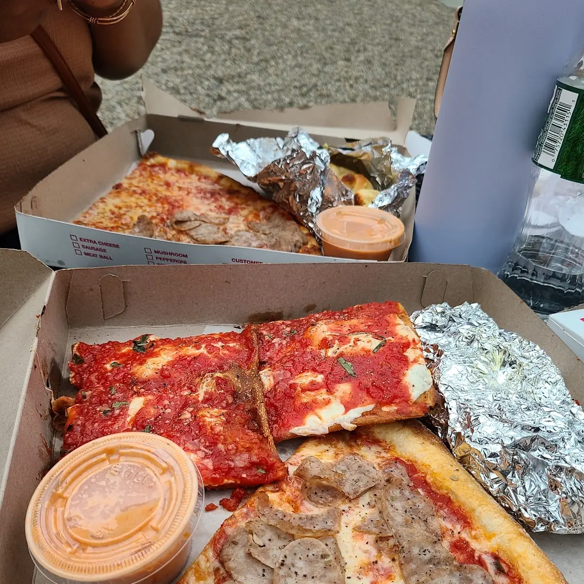 Sausage Pizza Slice