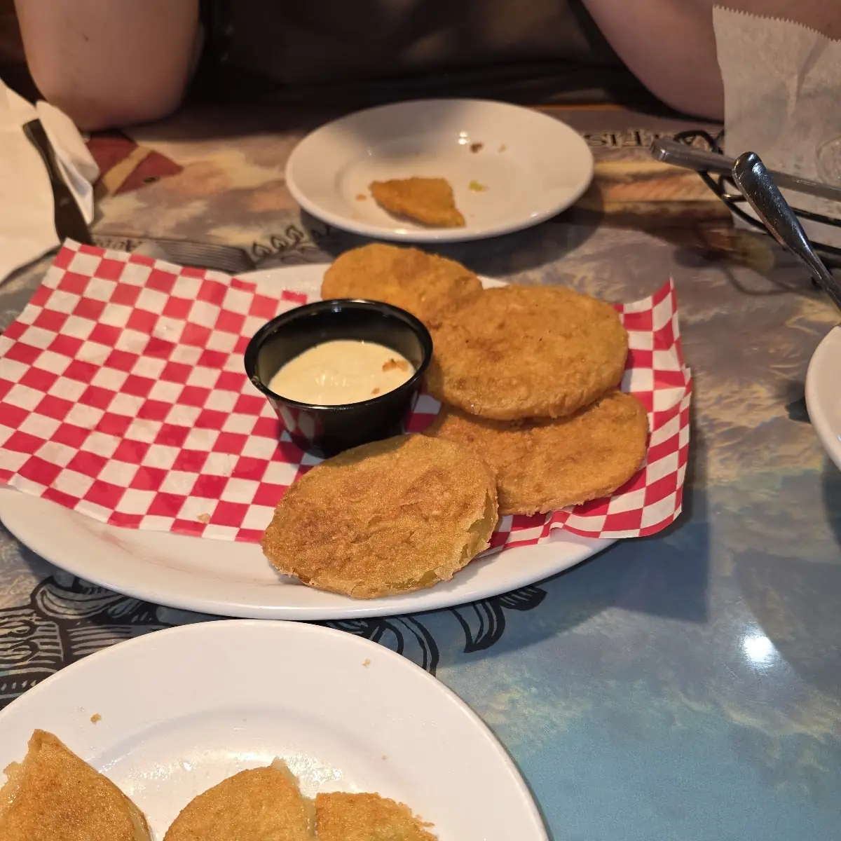 Fried Green Tomatoes with Dipping Sauce