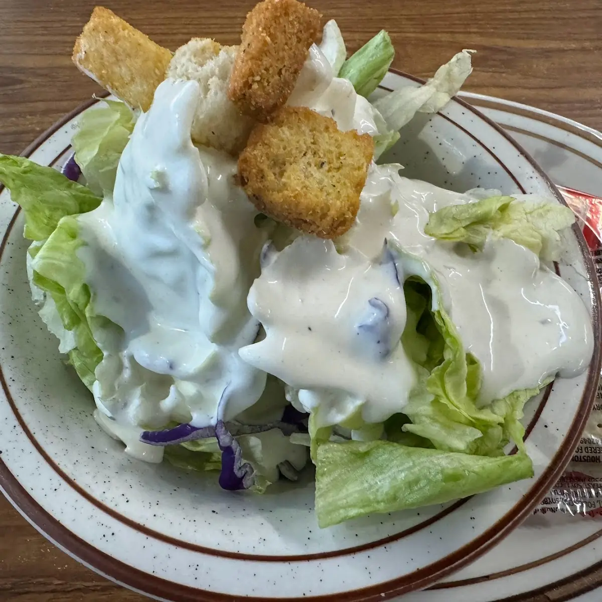 Salad with Blue Cheese Dressing