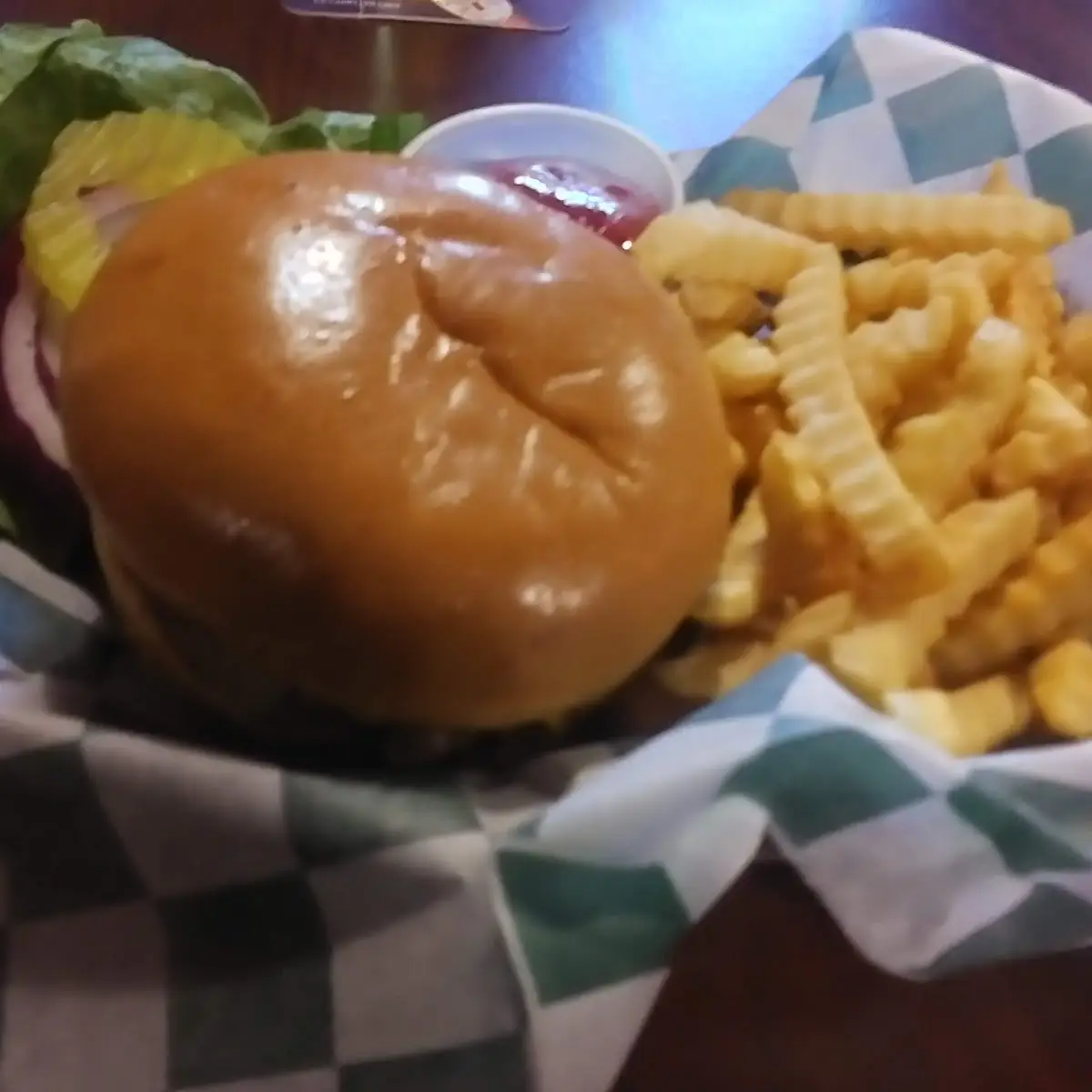 Cheese Burger & Fries