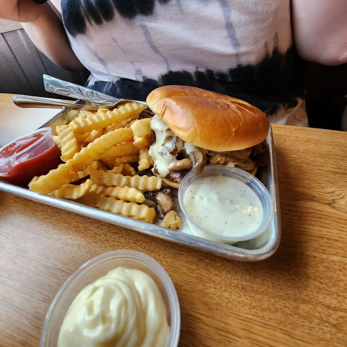 Swiss Mushroom Burger