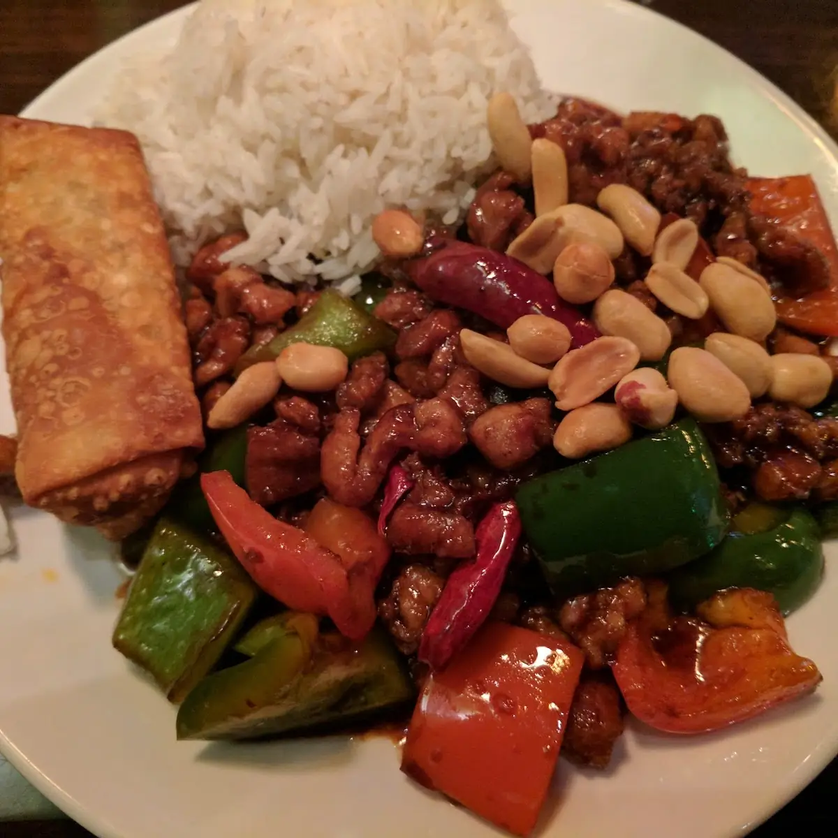 Kung Pao Chicken with Steamed Rice