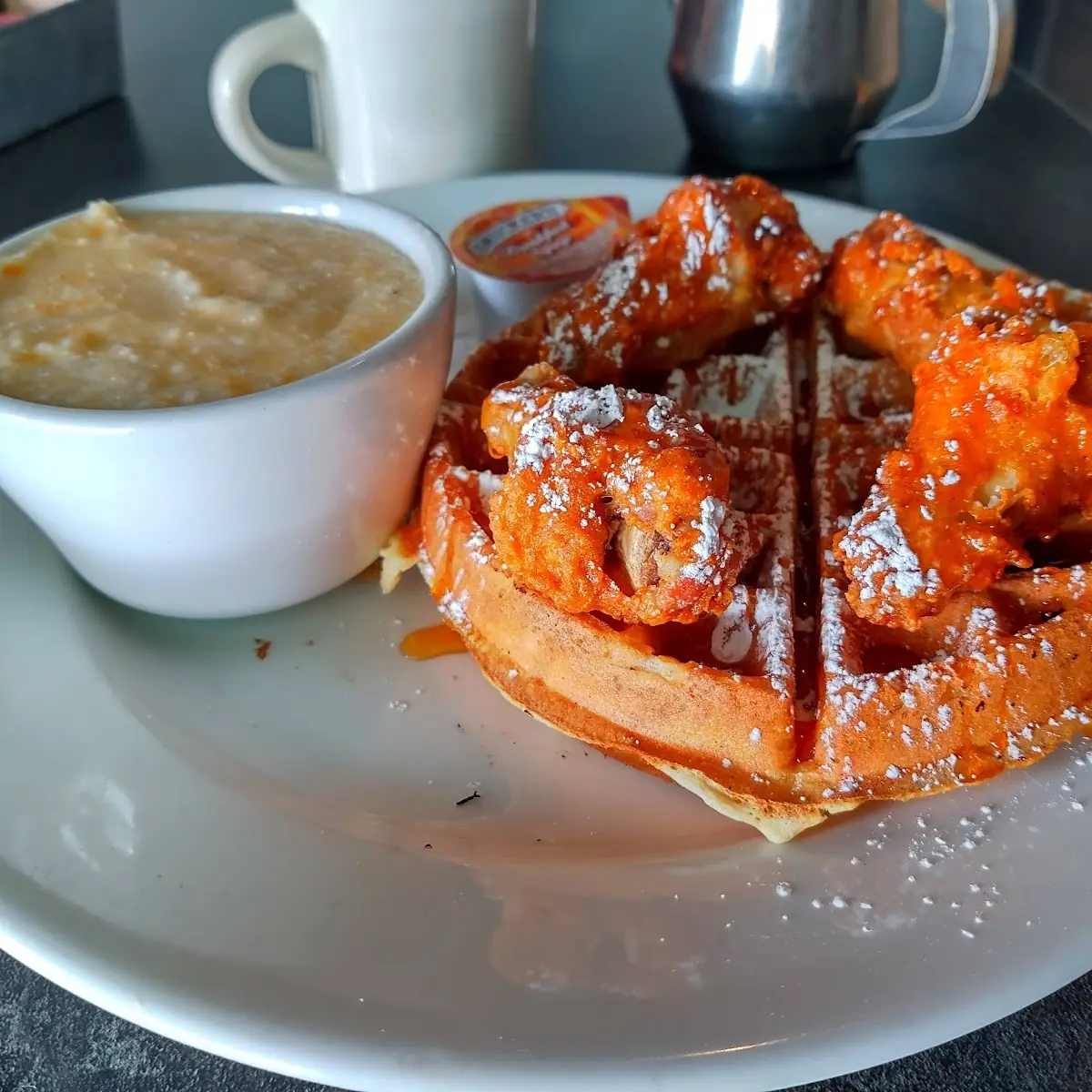 Hot Honey Chicken and Waffles