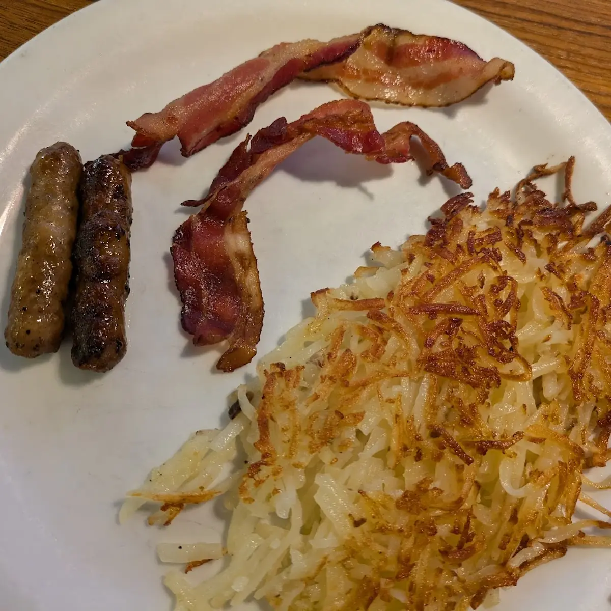 Hash Browns Bacon and Sausage