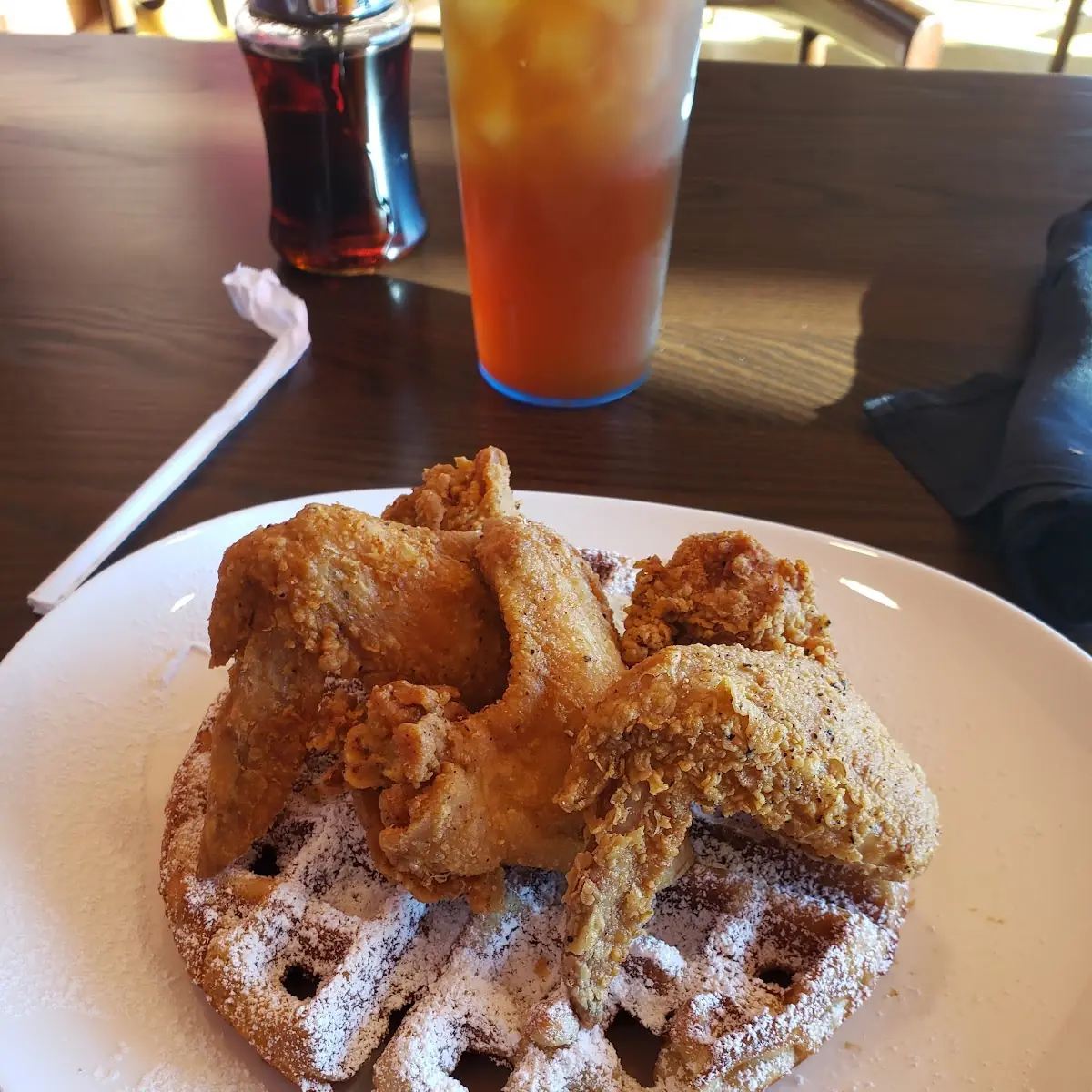 Fried Chicken and Blueberry Waffles