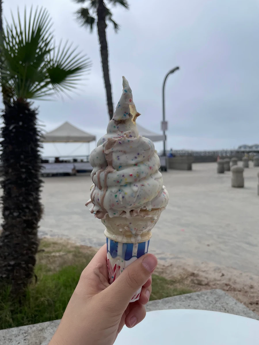 Birthday Cake Dipped Cone