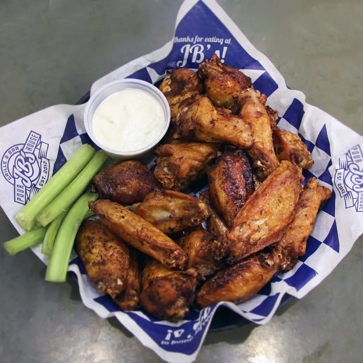Traditional Wings and Fries