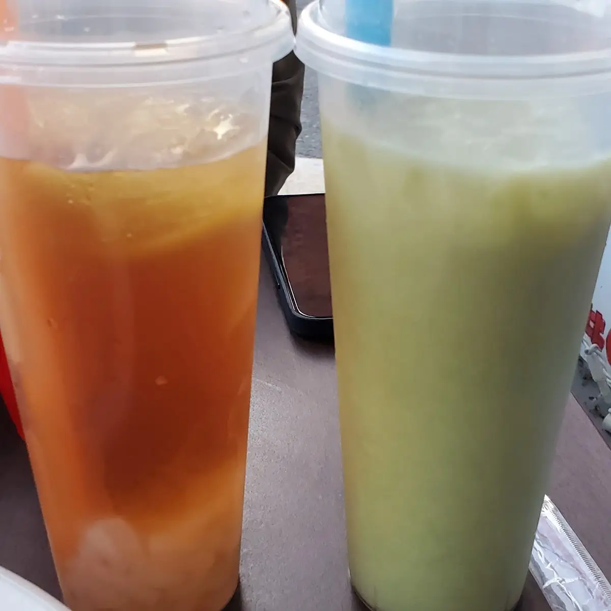 L Wintermelon Tea R Matcha Green Tea