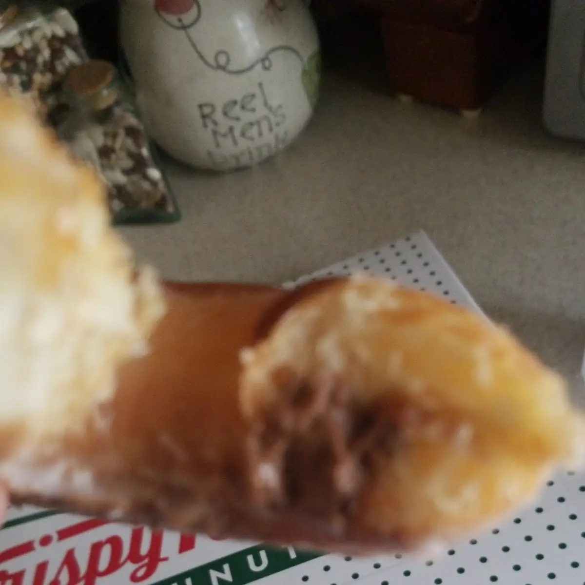 Chocolate Filled Glazed Donuts
