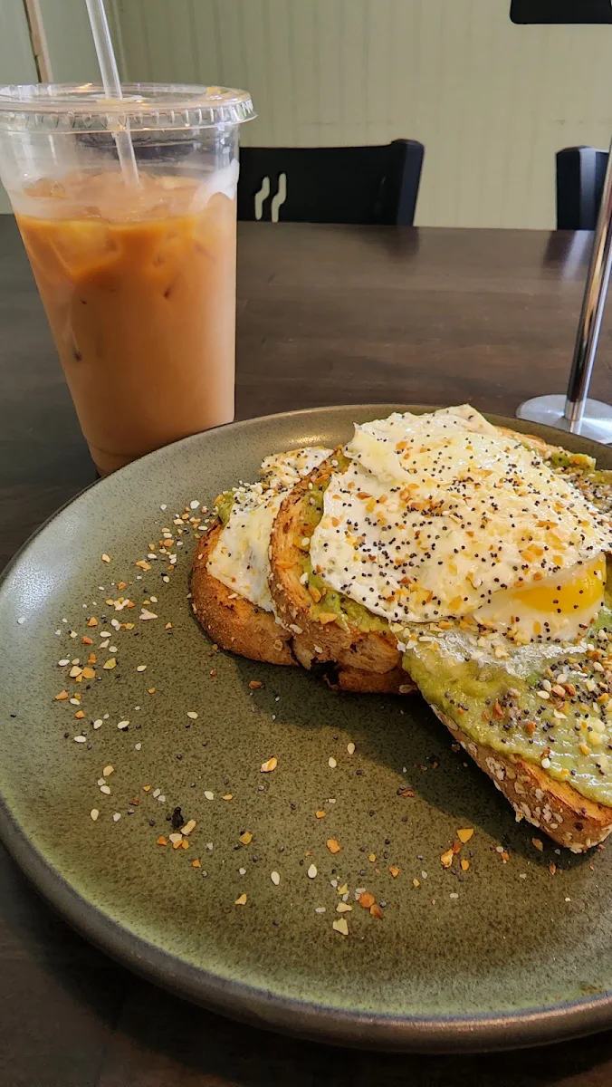 Avocado Toast with Fried Egg Sandwich