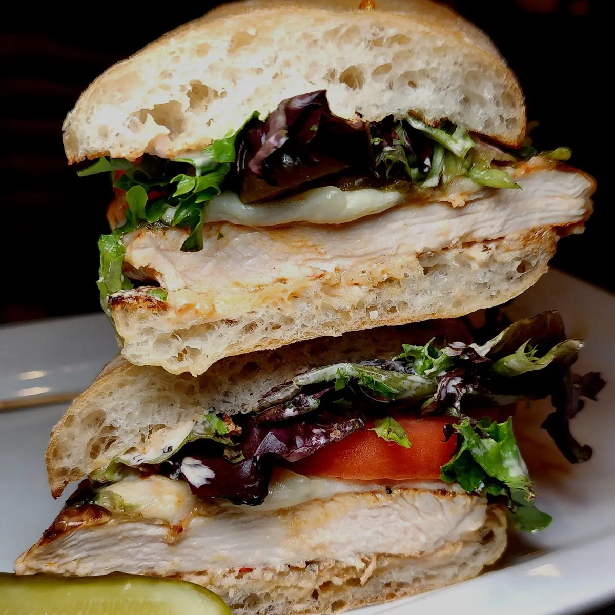 Blackened Chicken Melt Sandwich
