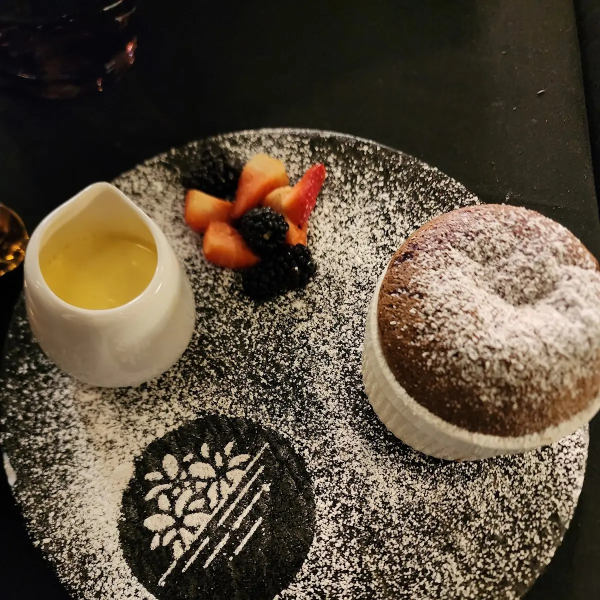 Ube White Chocolate Soufflé