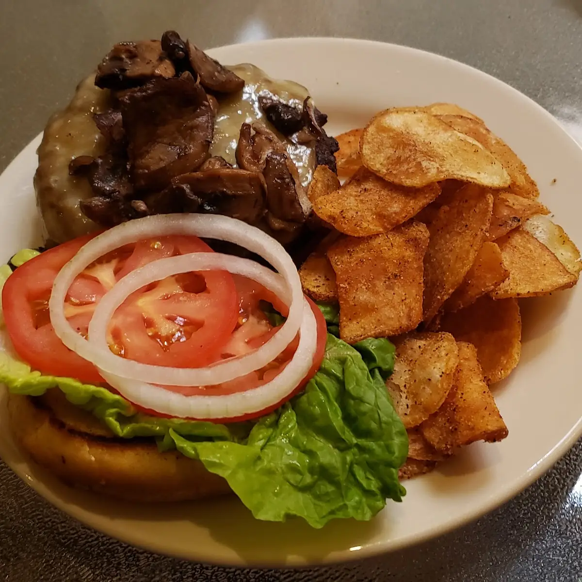 Mushroom Swiss Burger