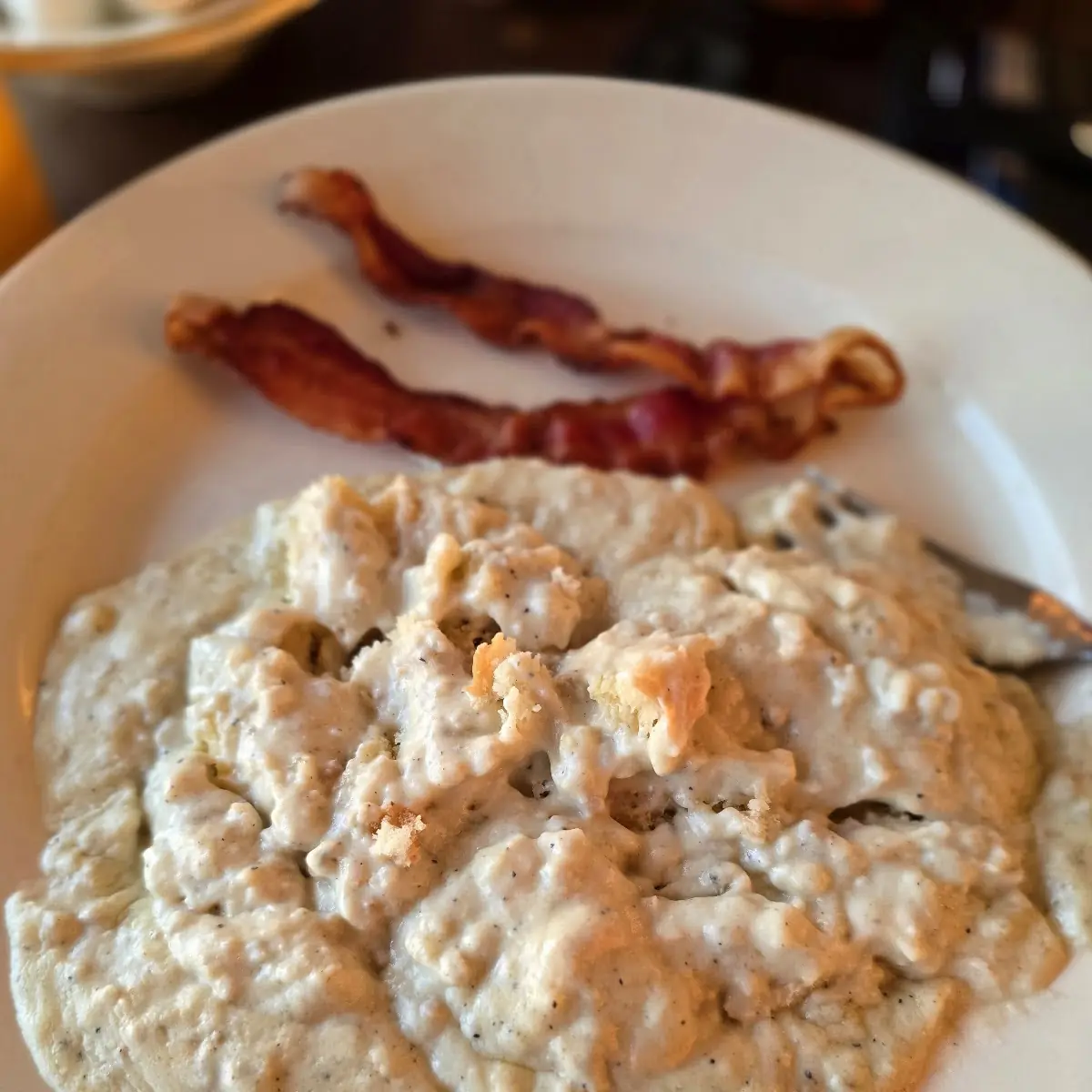 Biscuits & Gravy with 2 Eggs