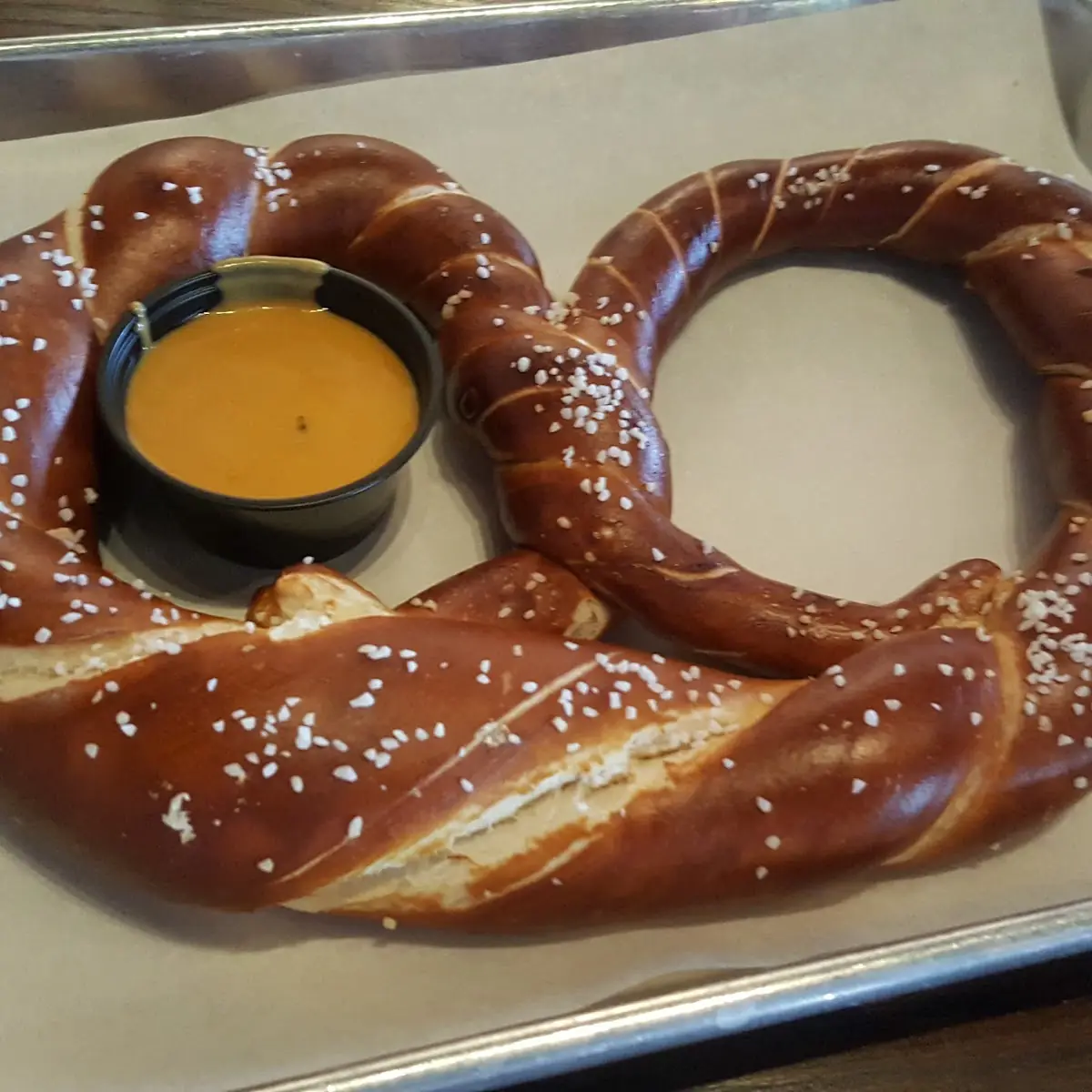 Philly Pretzel with Beer Cheese Sauce