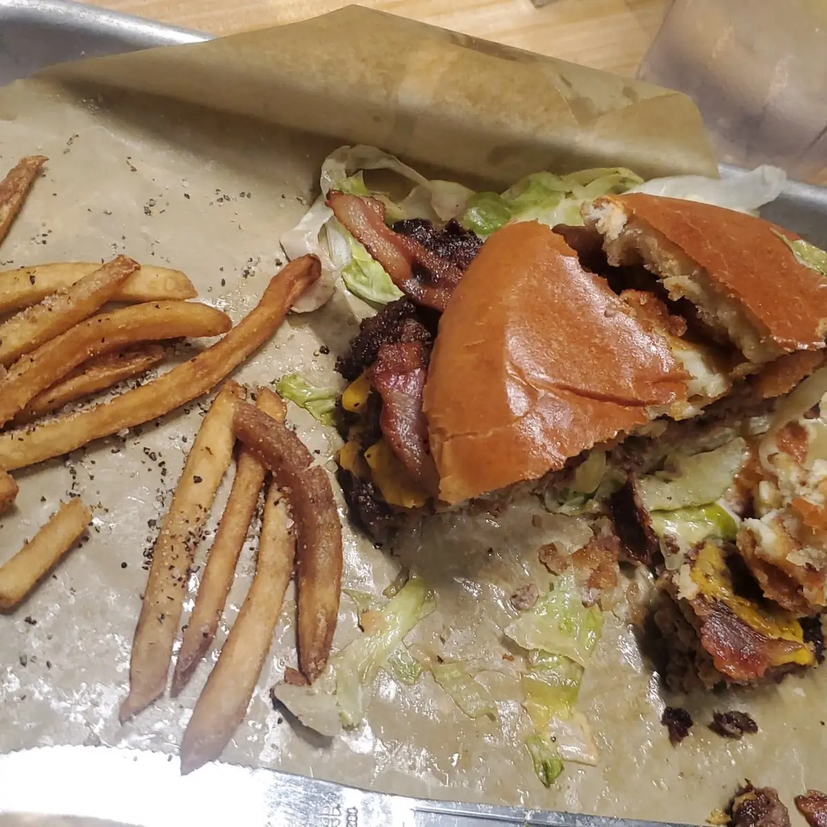 Cheese Curd Bacon Burger