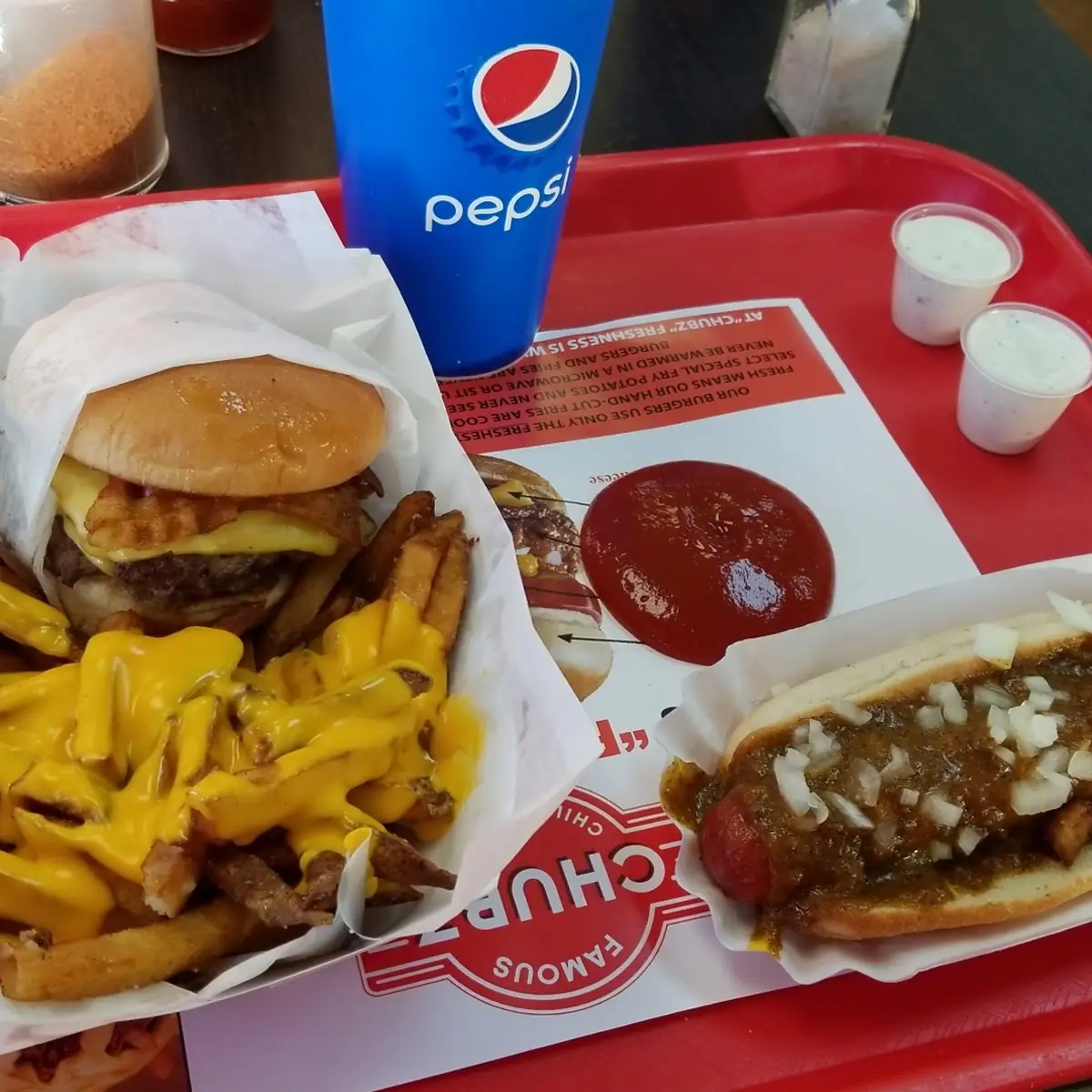 Double Cheeseburger Combo and Hot Dog Combo