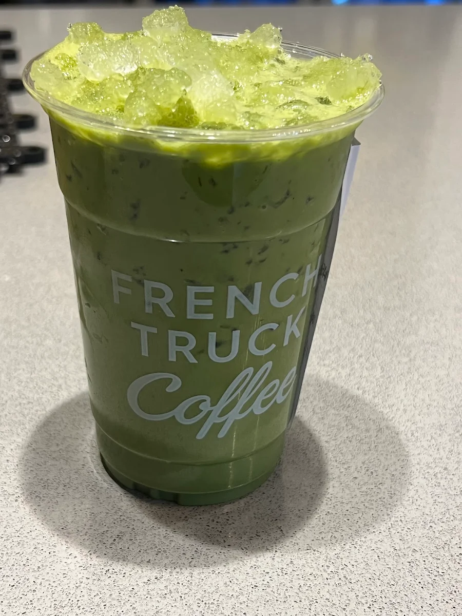 Iced Matcha Latte with Oat Milk