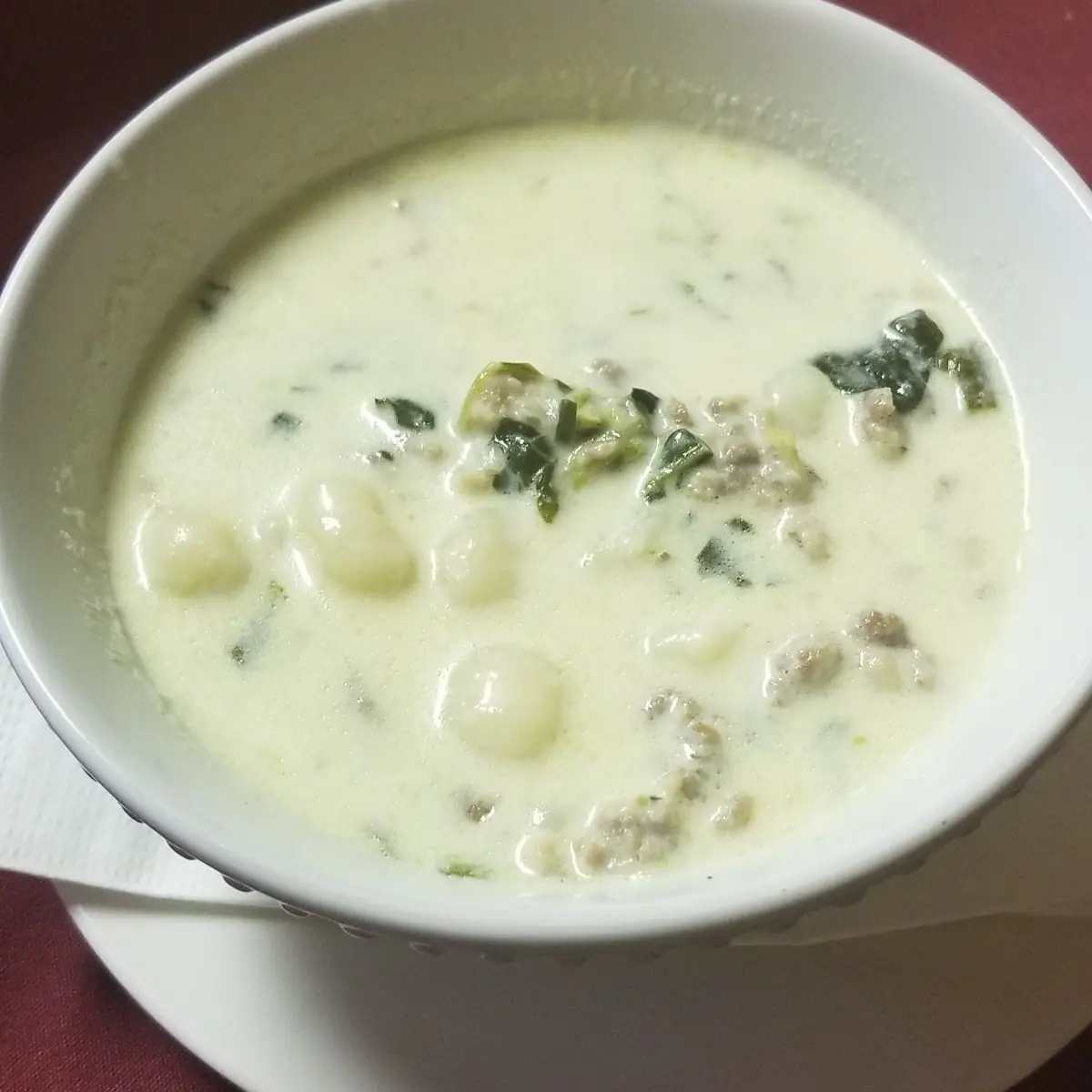 Gnocchi and Sausage Soup