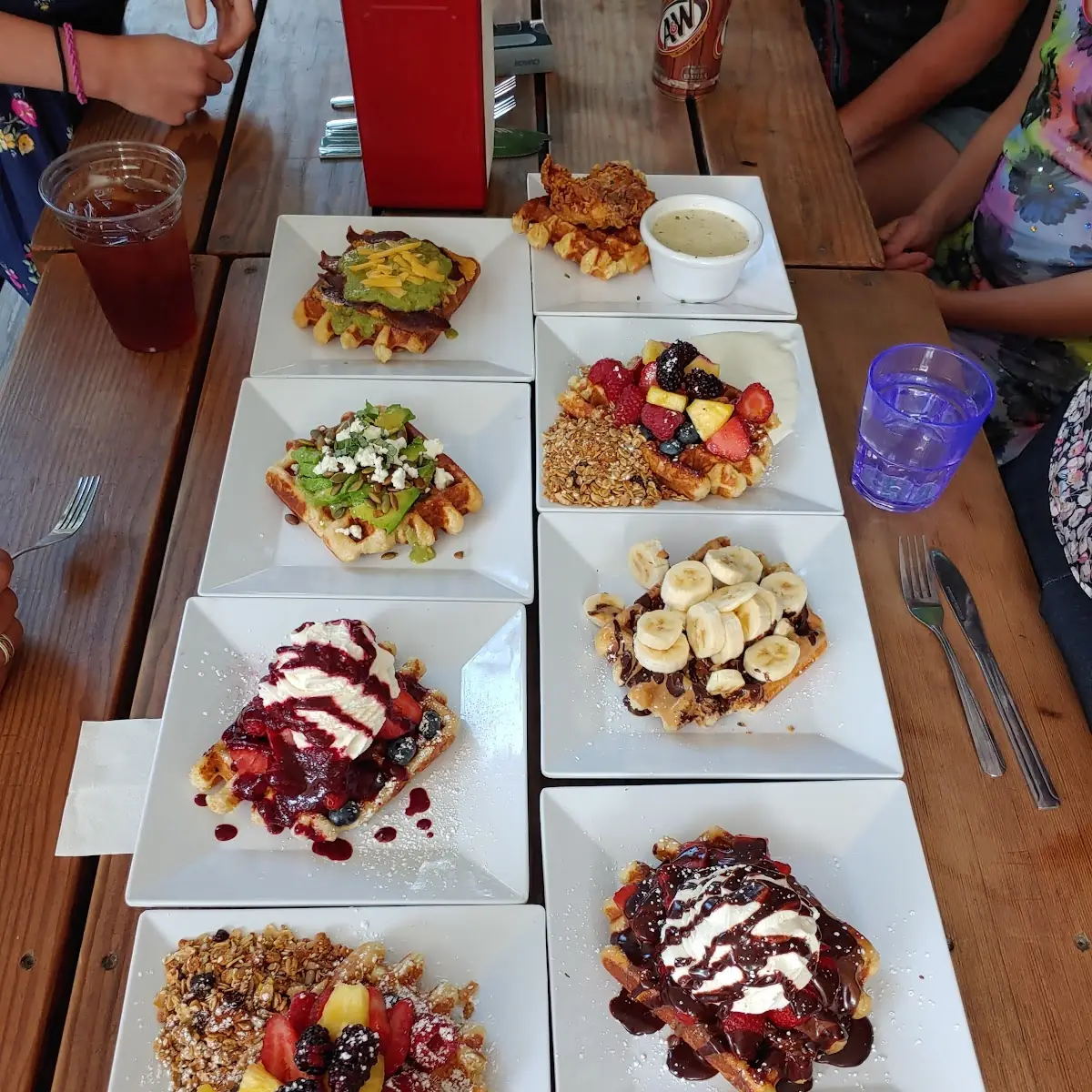 Fresh Fruit Yogurt & Granola Waffle