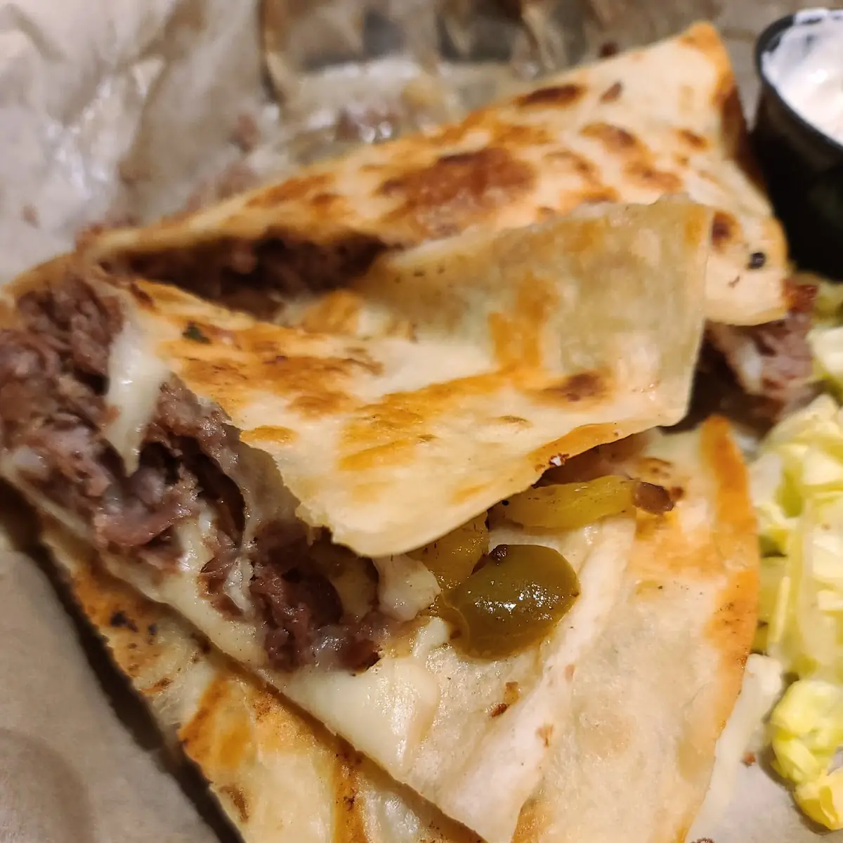 Philly Cheese Quesadilla