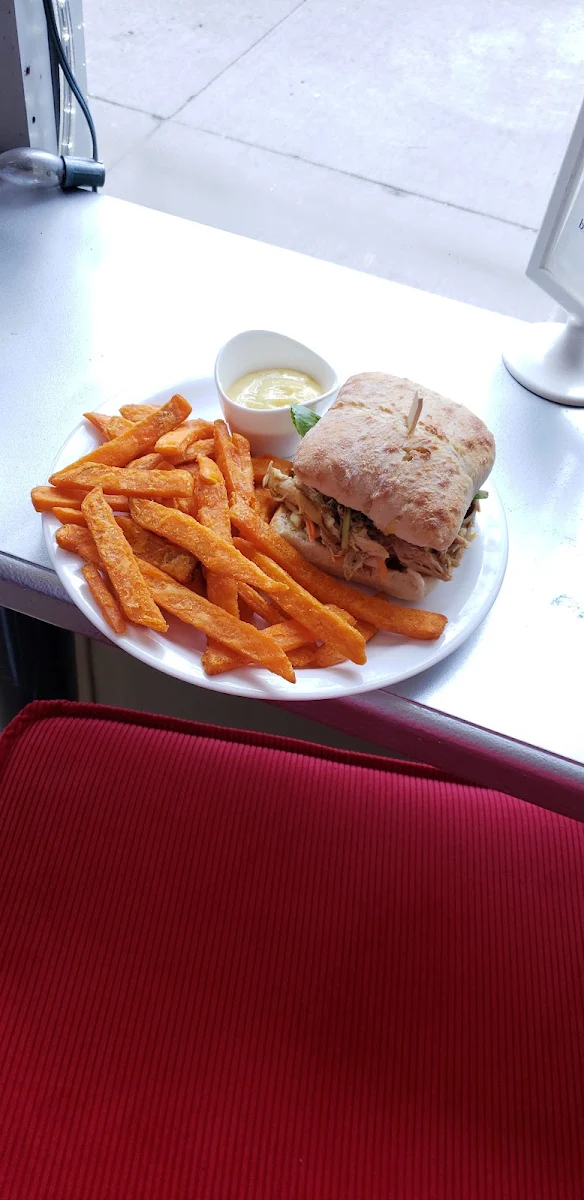 Curry Chicken Burger Meal