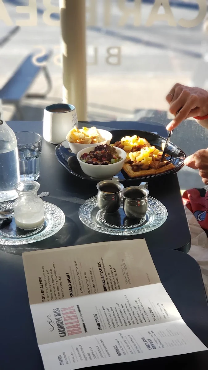 Jamaican Jerk Chicken Waffles Breakfast
