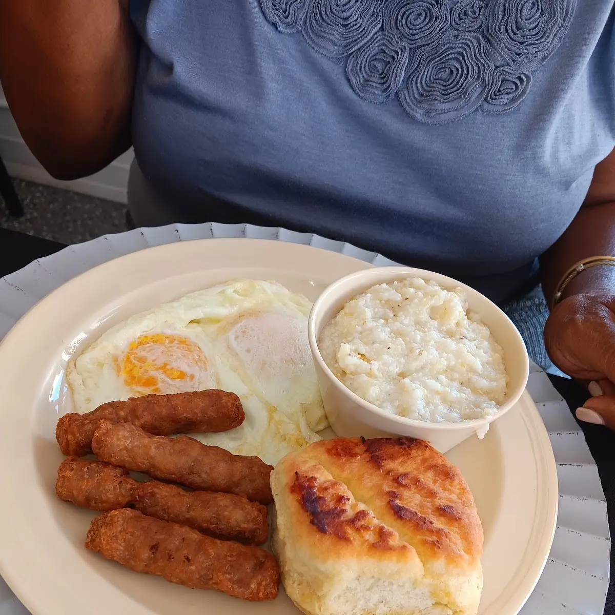 Eggs Pork Sausage Biscuit