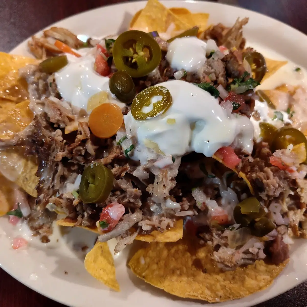 Pork Nachos Supreme