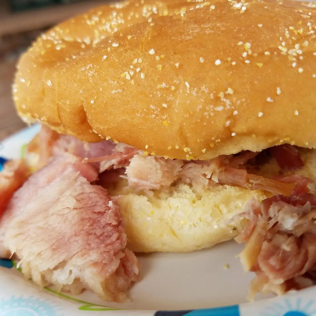 Sliced Ham Sandwich