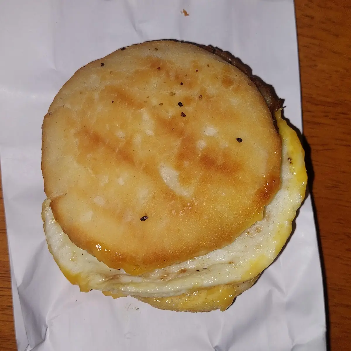 Sausage Egg and Cheese Buttermilk Biscuit