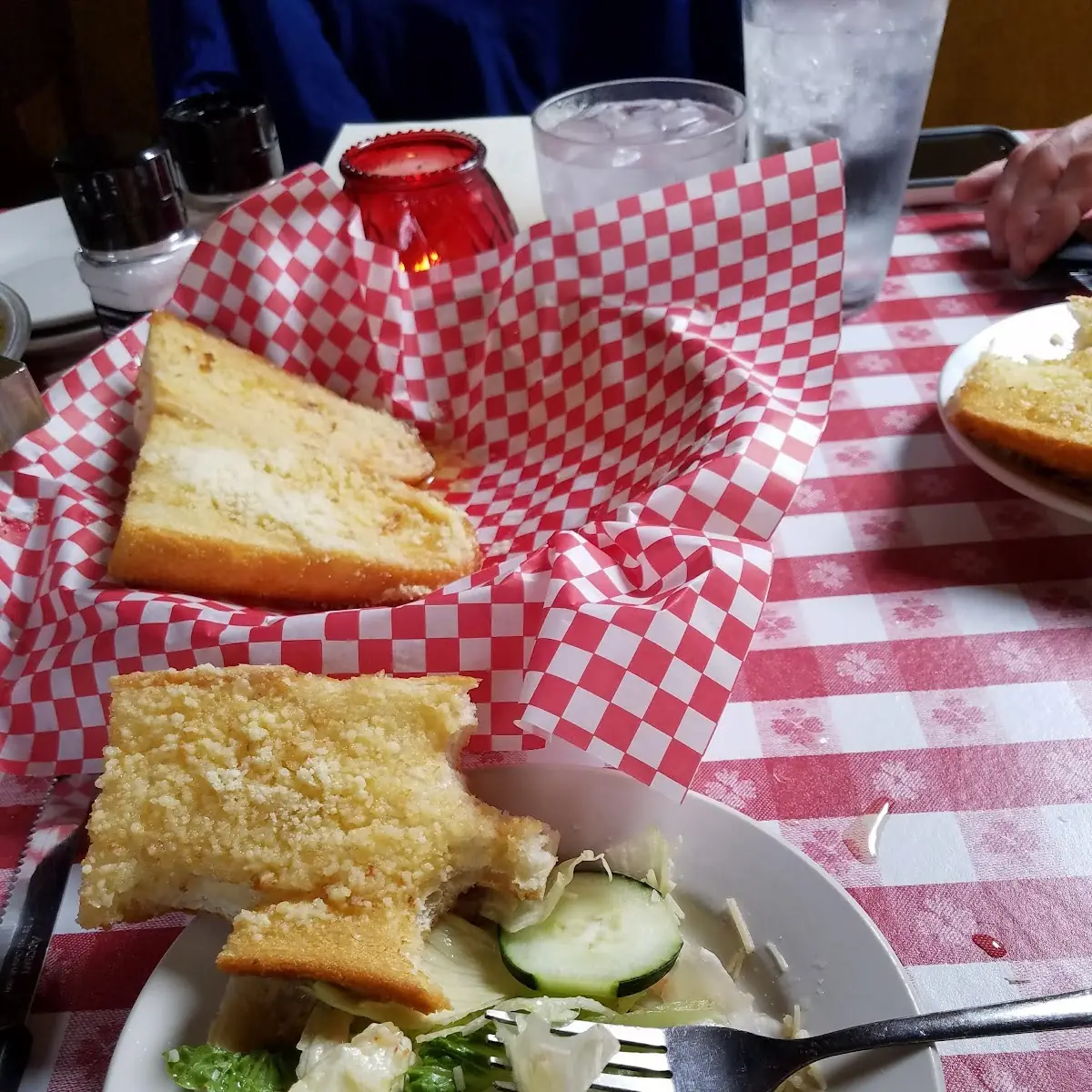 Garlic Bread and Salad