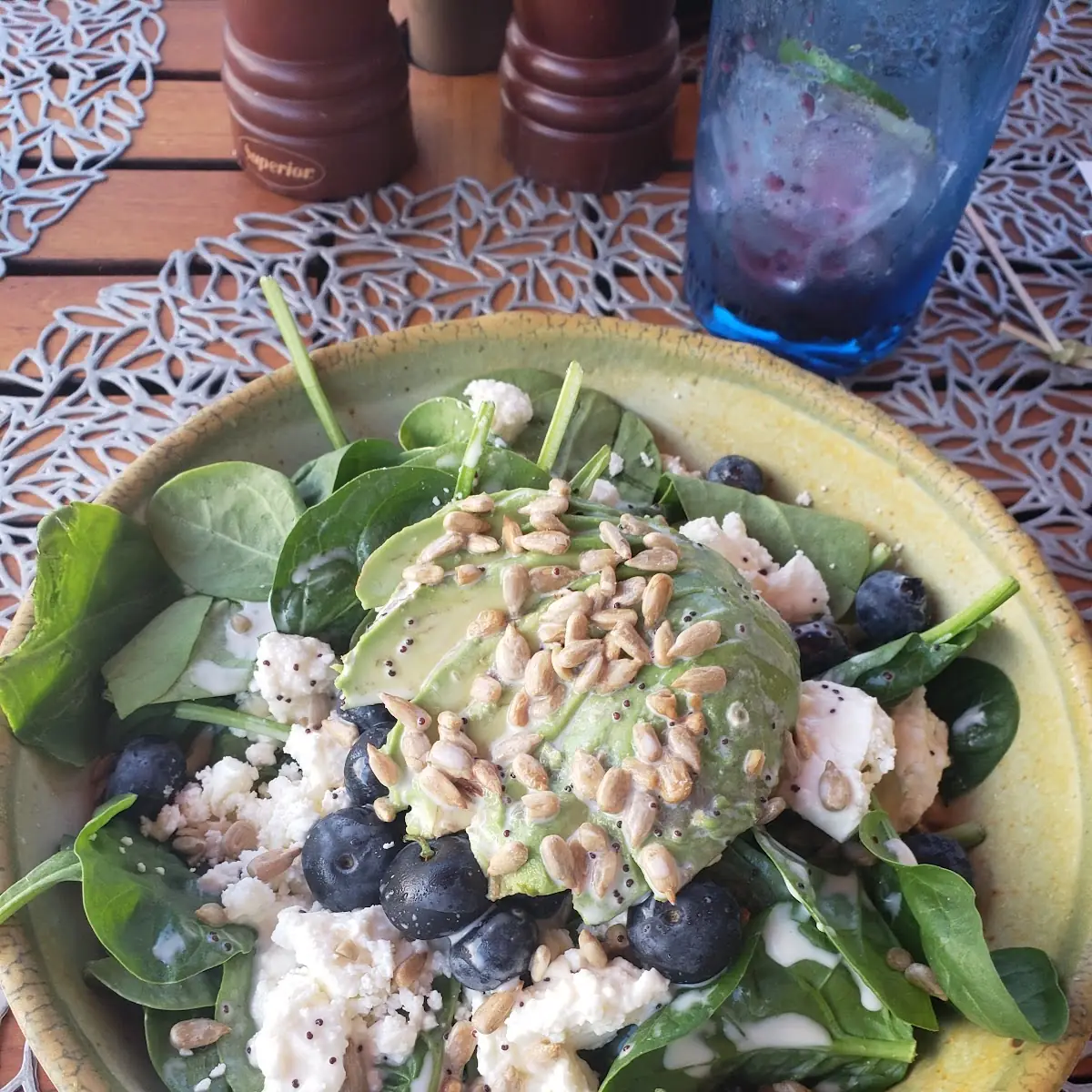 Blueberry and Spinach Salad