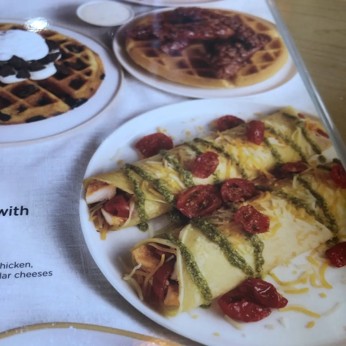 Chicken Pesto Crepes