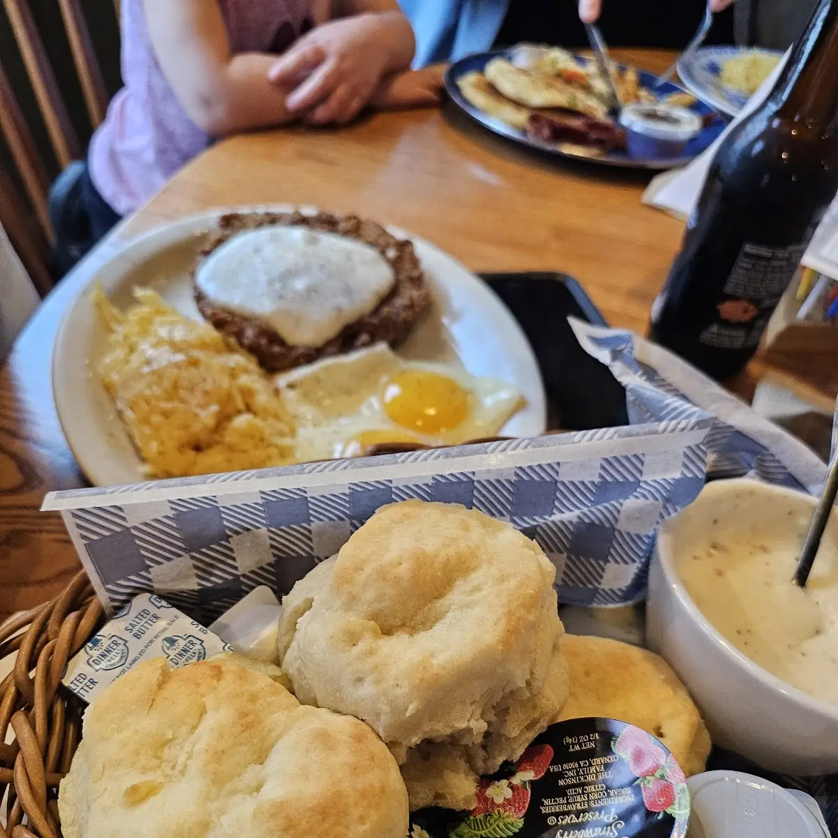 Chicken Fried Steak with Biscuits and Gravy