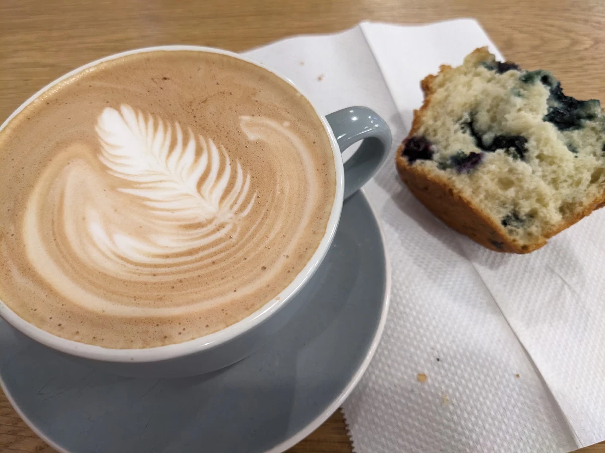 Mocha Latte Blueberry Muffin