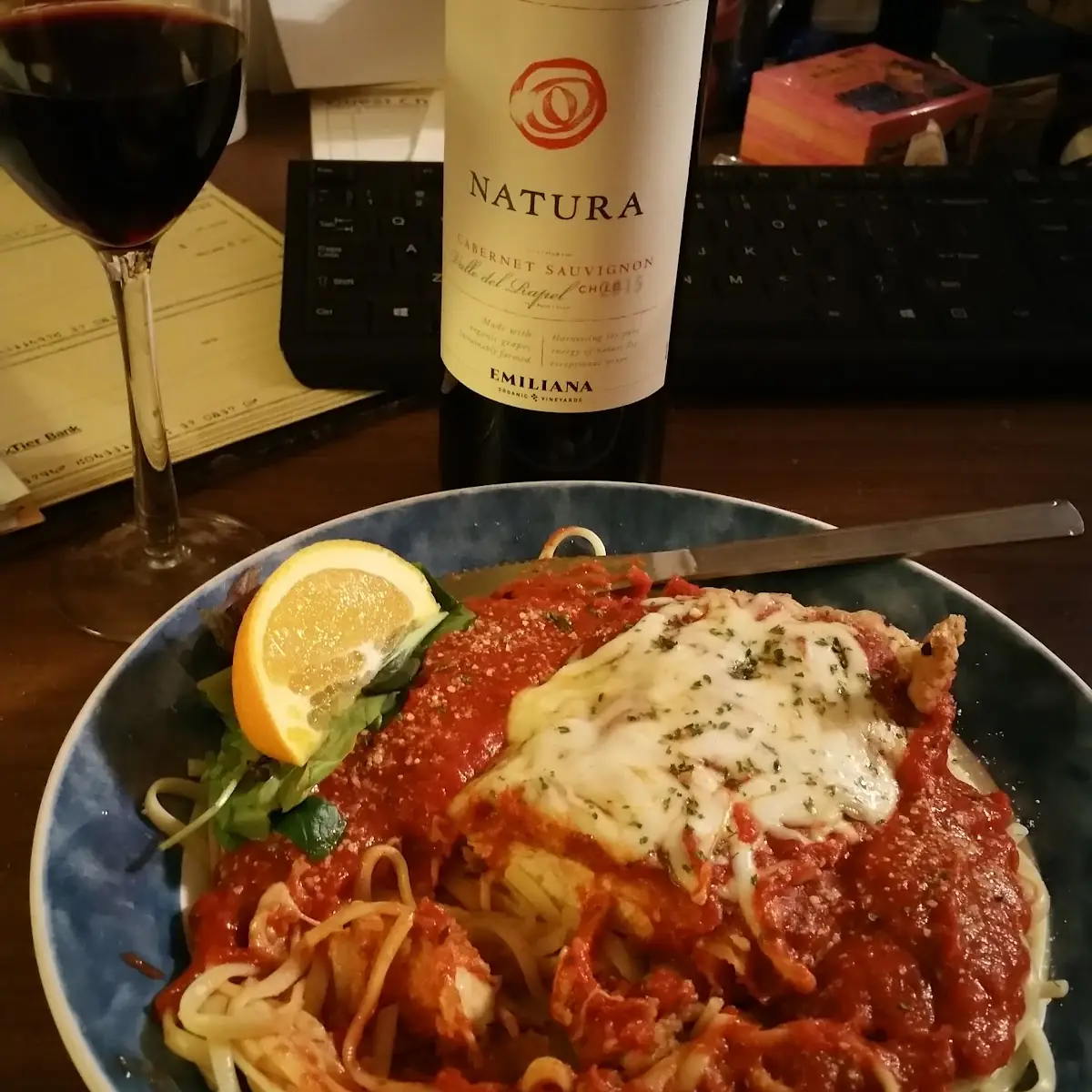 Chicken Parmesan with Pasta