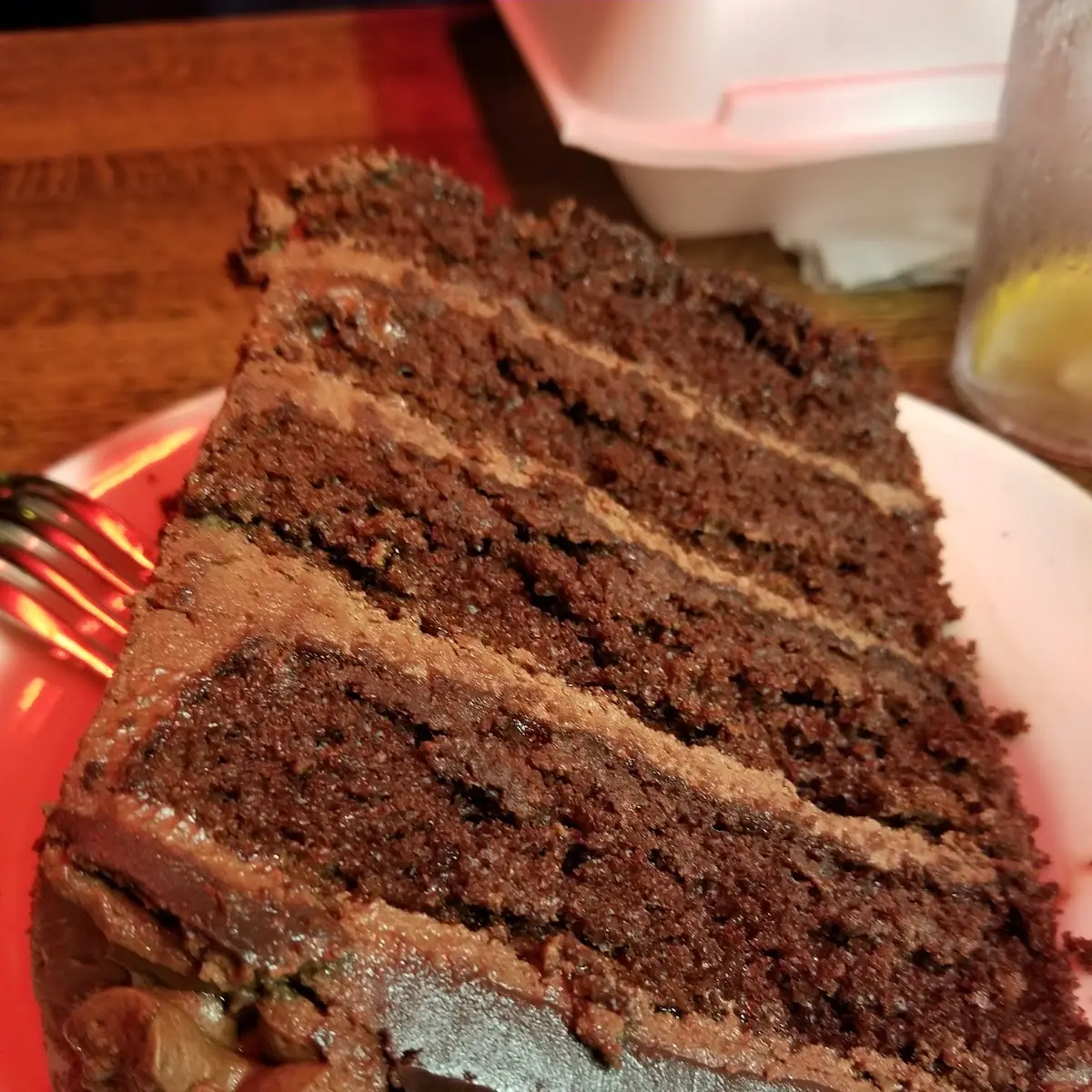 Chocolate Fudge Cake Slice