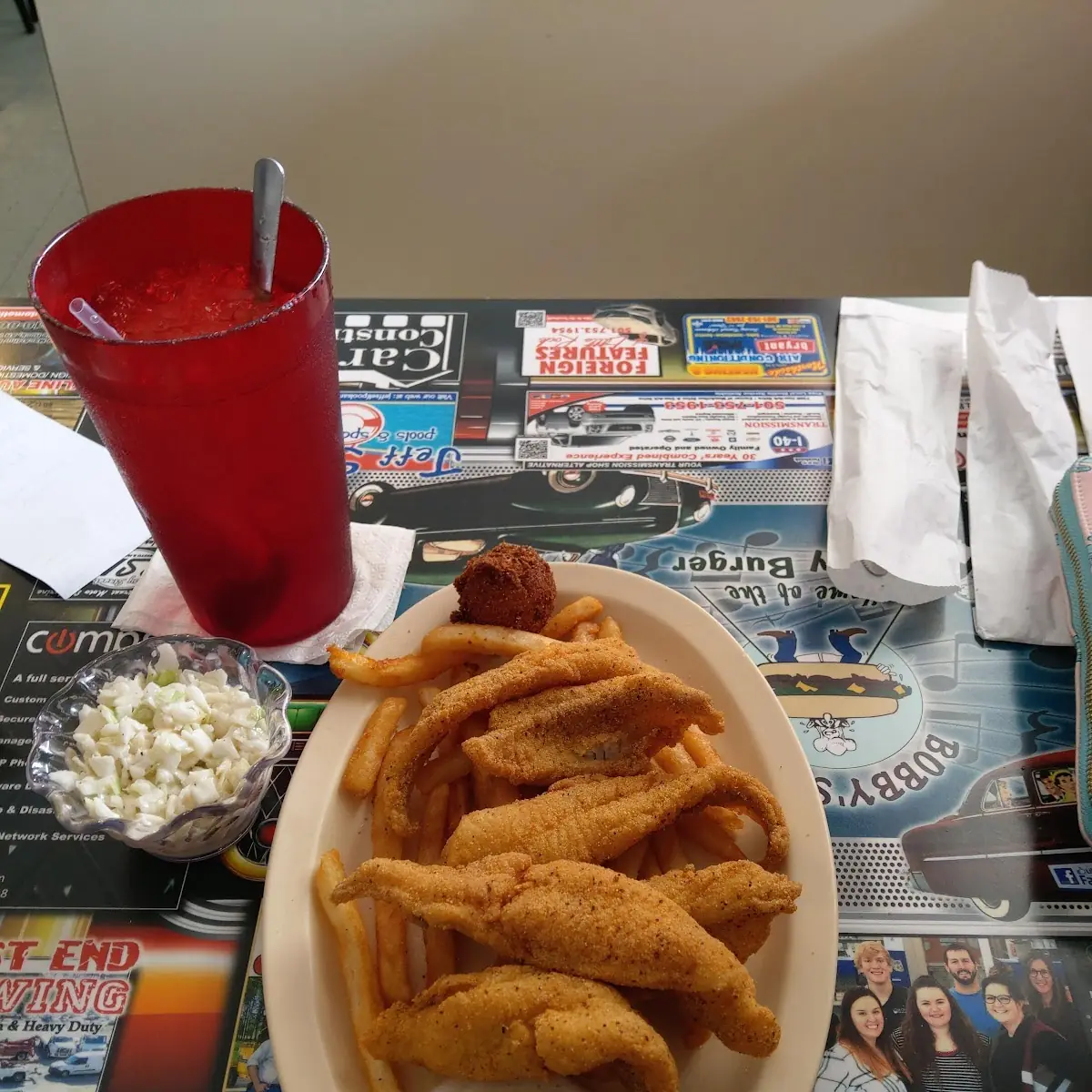 3 PC Catfish Dinner