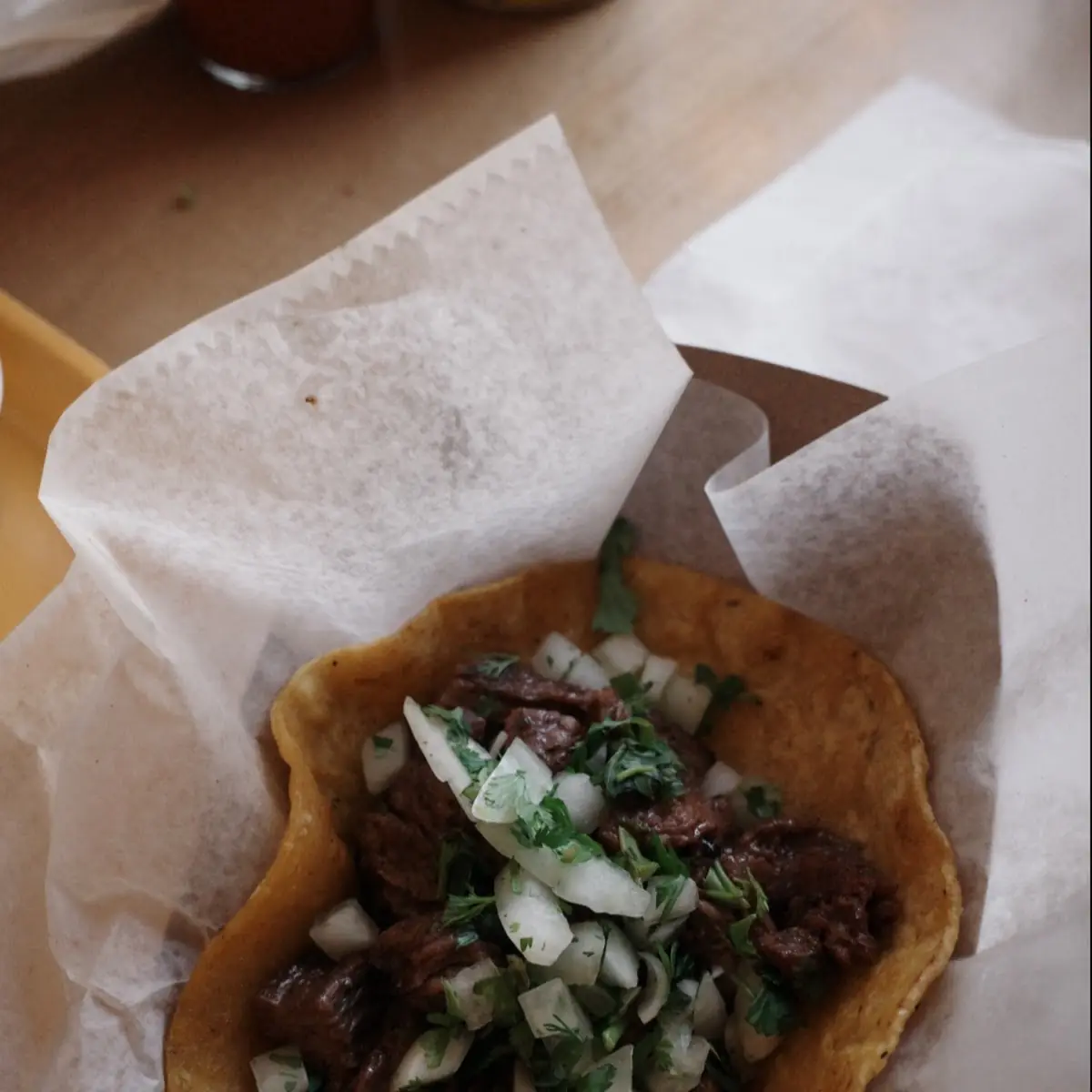 Carne Asada Taco with Salsa