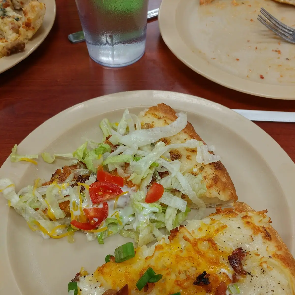 Taco and Buffalo Chicken Pizza