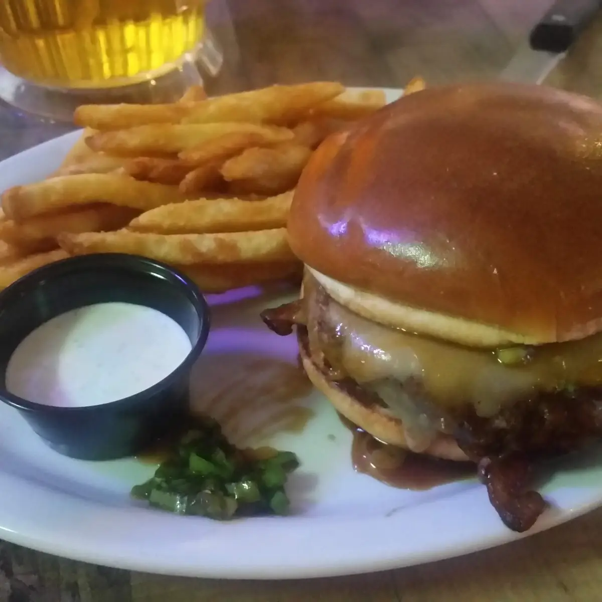 Mushroom Swiss Burger