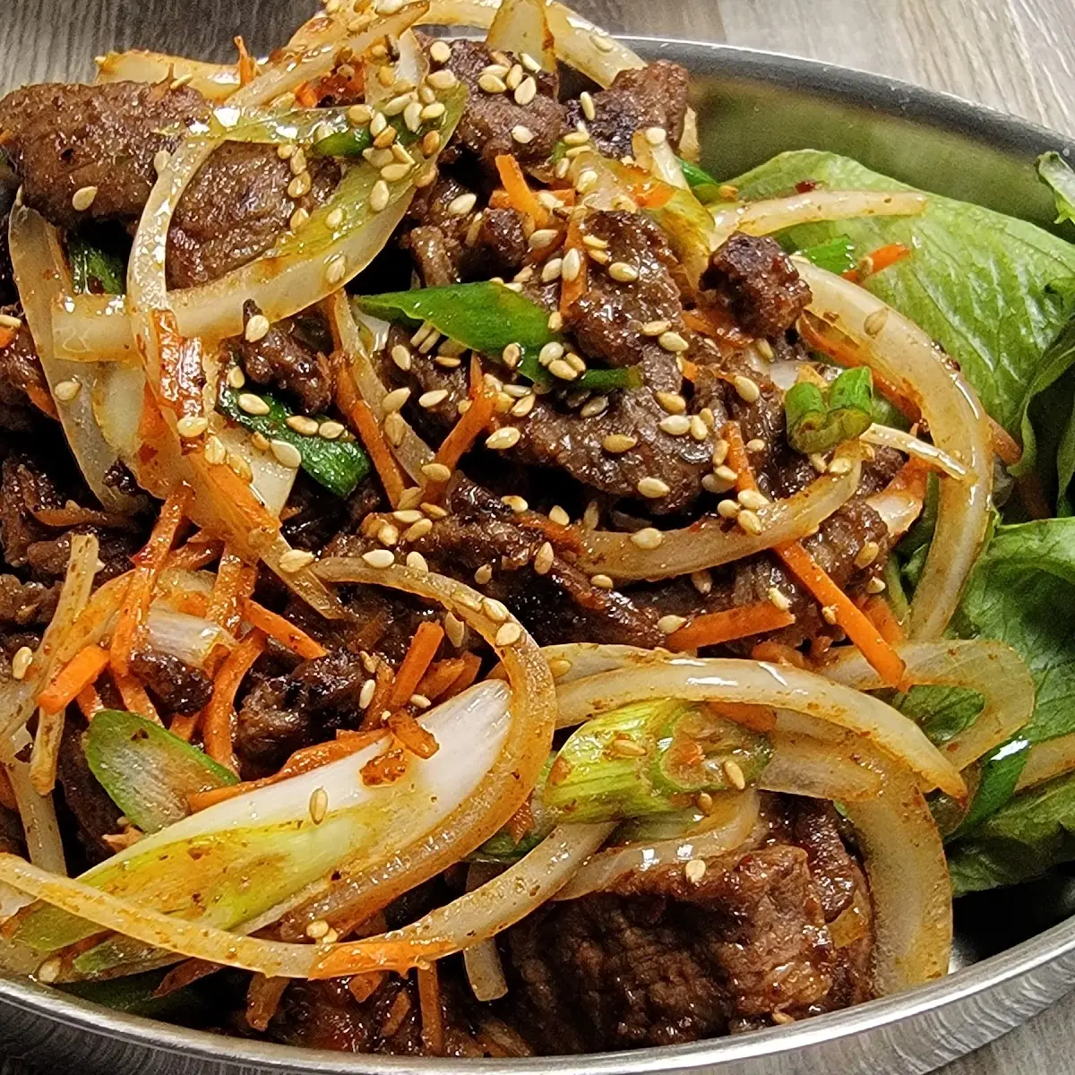 Stir Fried Korean Style Noodle Dish