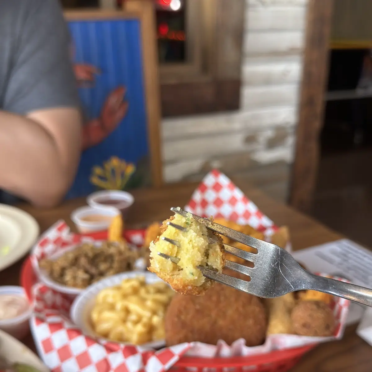 Mac N Cheese Southern Fried Okra